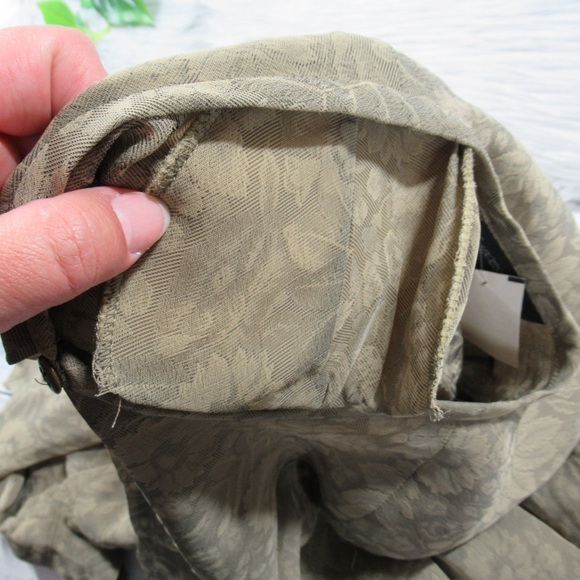 FRANCESS RITA Vintage Sheer Layered Floral Button Front Blouse Tunic Size 10 - Picture 12 of 13